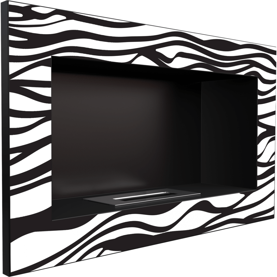 Ethanol Fireplace Kratki Golf Black Zebra - Kratki Golf Tüv Černá Zebra Biokrb Clipart (960x960), Png Download