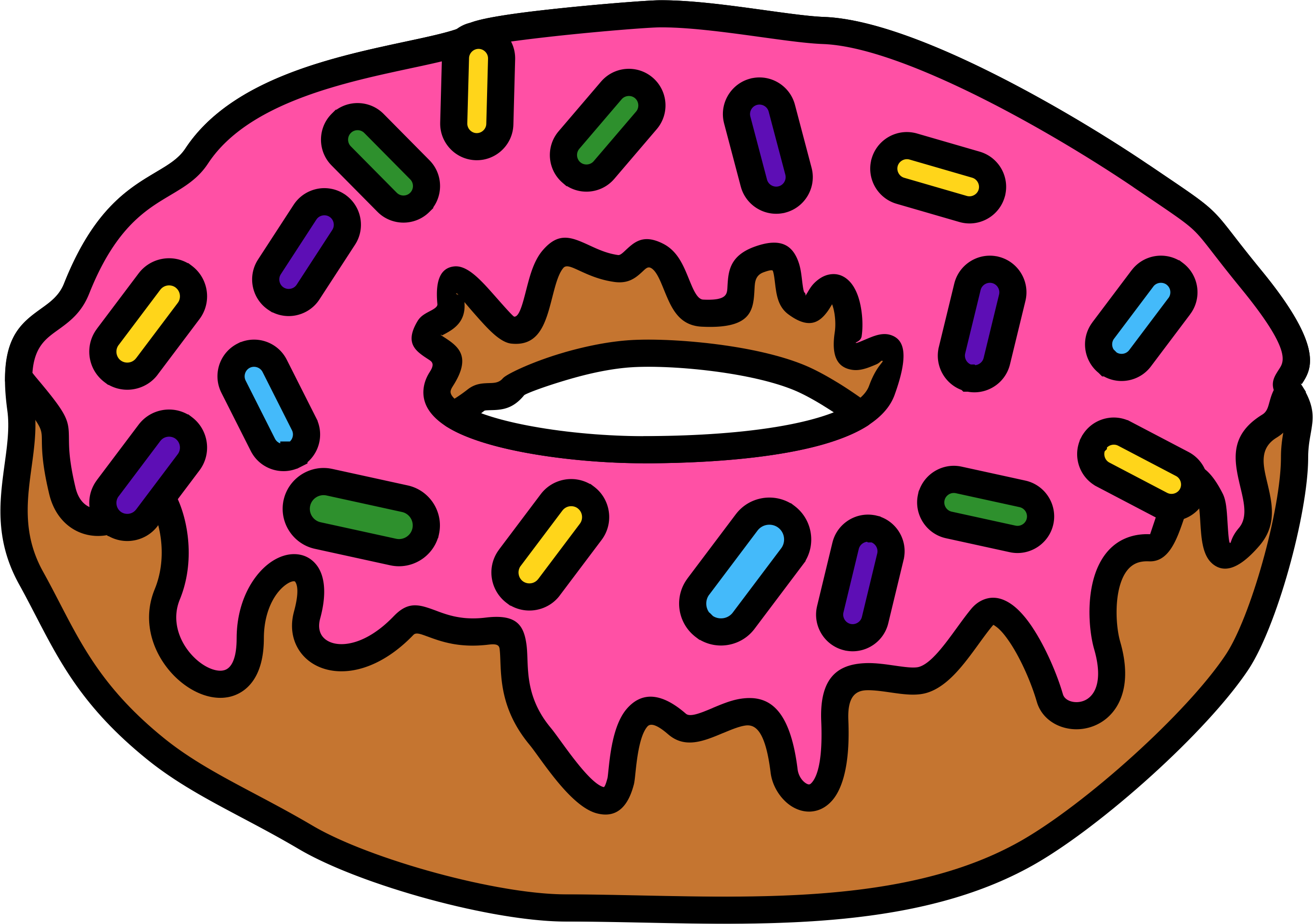 Donut Time Archives Also A Regular Feature - Doughnut Clipart (2728x1920), Png Download