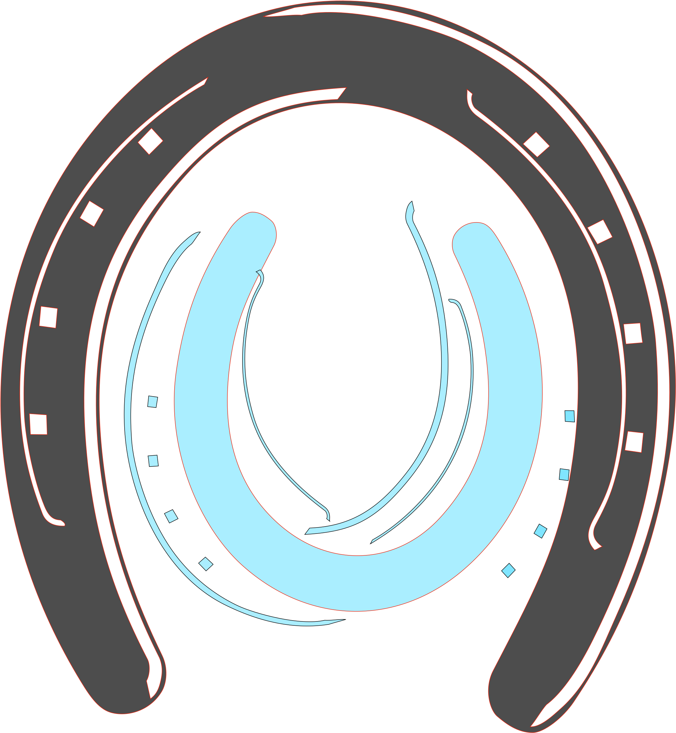 Cartoon Horse Shoe - Logos De Herraduras Clipart (745x800), Png Download