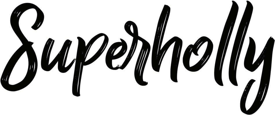 Superholly Logo Black Format=1500w Clipart (1000x429), Png Download