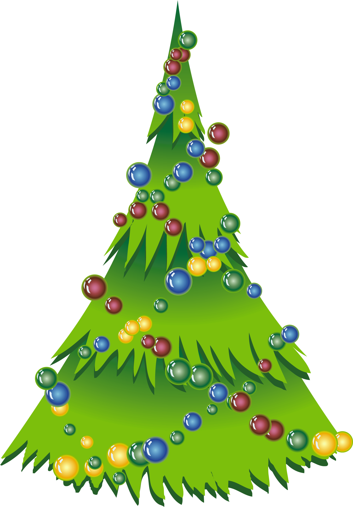 Christmas Simple Tree Png Clipart - Simple Illustration Christmas Tree Transparent Png (1543x2178), Png Download