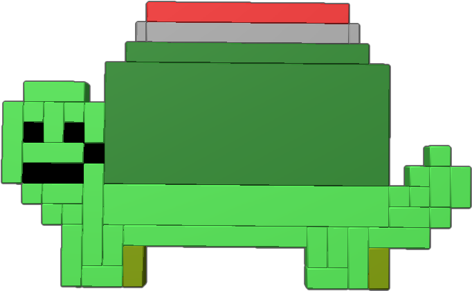 Turtle Atomique Pixel Art - Sans Body Clipart (768x768), Png Download