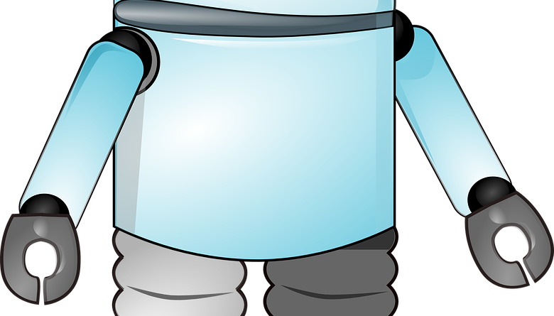 Vision Guided Robots Market - Cartoon Robot Keychain, Dark Slate Gray/pale Blue/light Clipart (780x445), Png Download