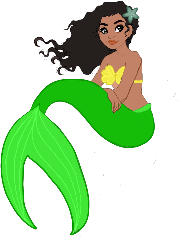 Young Calypso Is Obsessed With The World Above The - Mermaid Clipart (595x842), Png Download