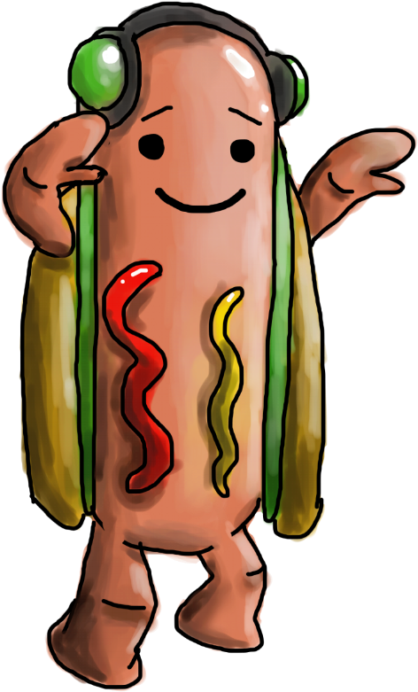 Snapchat Hotdog Drawing Oc - Illustration Clipart (514x800), Png Download