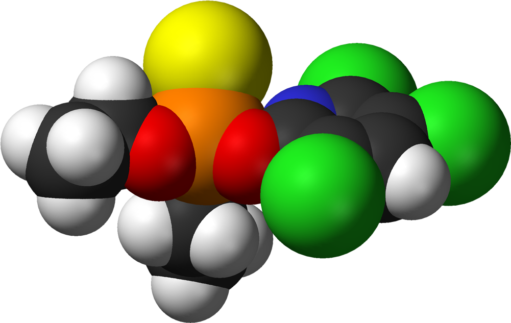 Chlorpyrifos Molecule Clipart (1100x732), Png Download