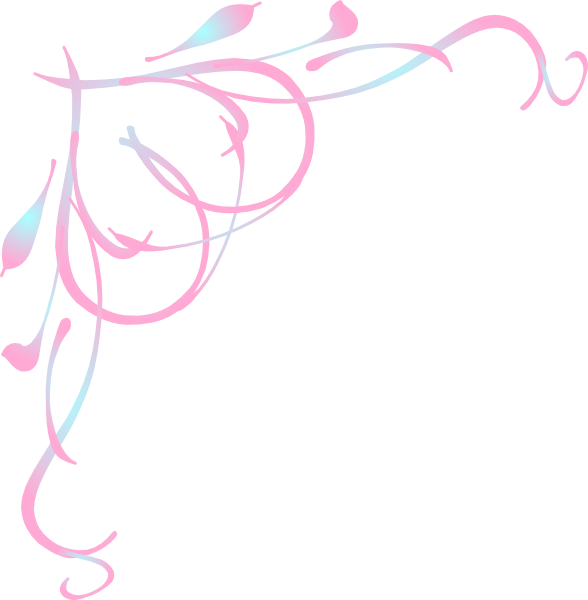 Pink Corner Border Png Clipart (588x600), Png Download