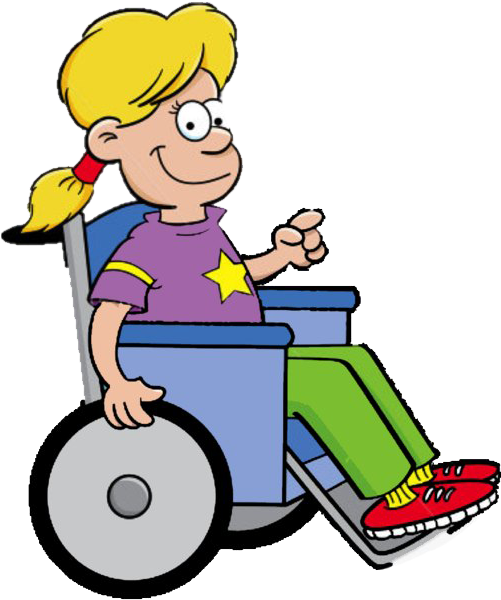 Collection Of Free Disabilities Disability Right Download - Wheelchair User Cartoon Clipart (500x623), Png Download