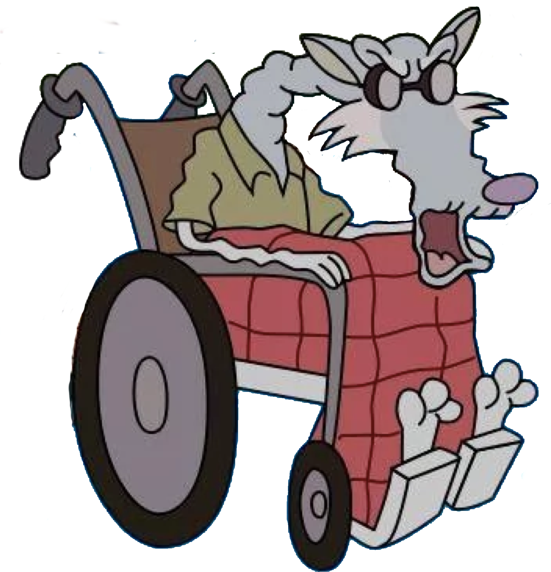 Grandpa Wolfe1 - Cartoon Clipart (1913x2048), Png Download