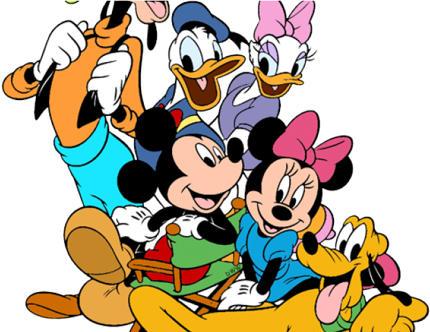 Cruise Clipart Minnie Mouse - Mickey Minnie Donald Goofy Pluto - Png Download (640x480), Png Download
