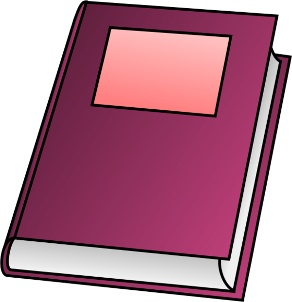 Book Clipart Pink - Simple Drawing Of Book - Png Download (600x622), Png Download