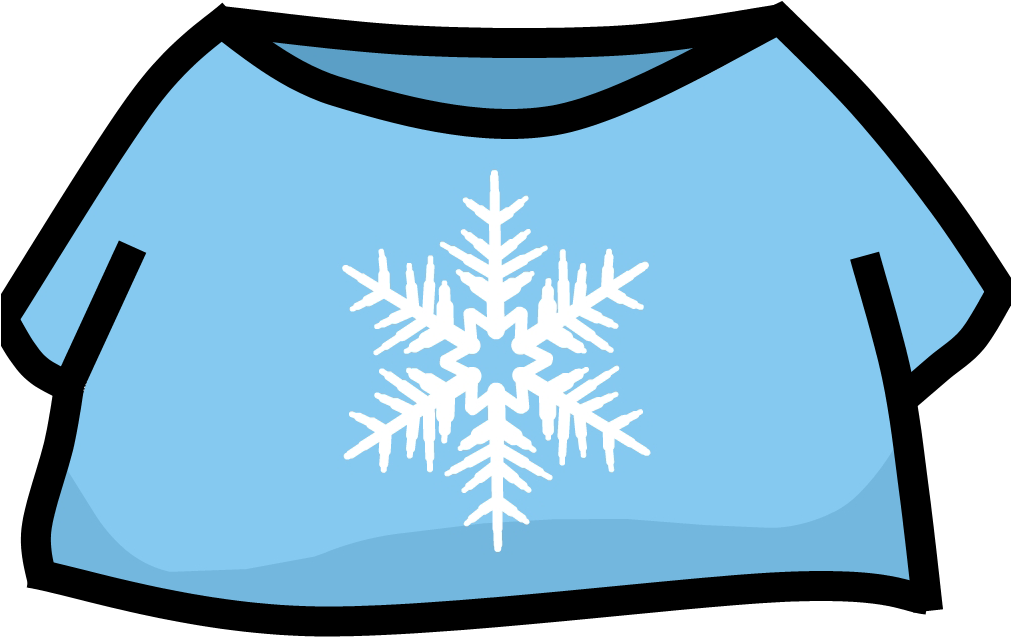 Image - Snowflake Tshirt - Png - Club Penguin Wiki - Clipart Tshirt Club Penguin Transparent Png (1010x736), Png Download