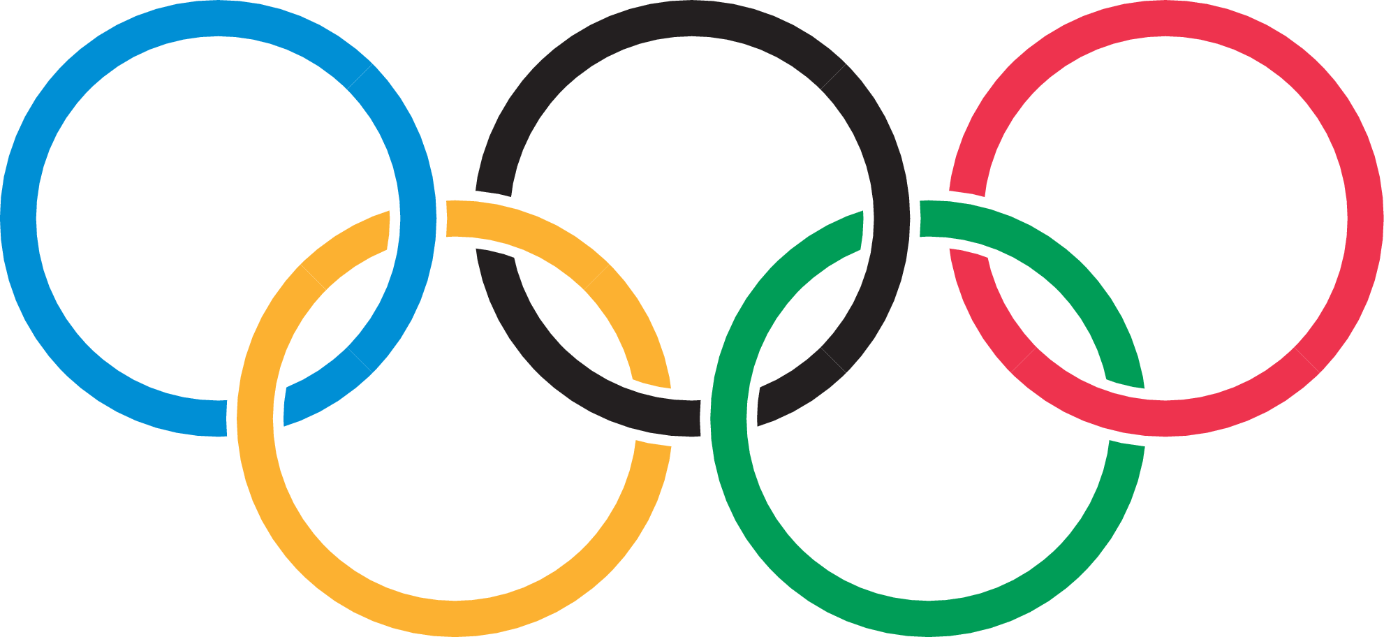 Olympic Rings Clipart (1982x912), Png Download