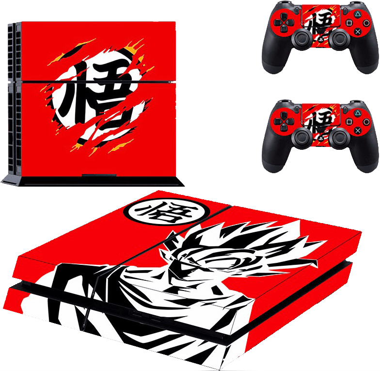 Ps4 Skin Dragonball Z Type 3 Ps4 - Ps4 De Dragon Ball Clipart (784x765), Png Download