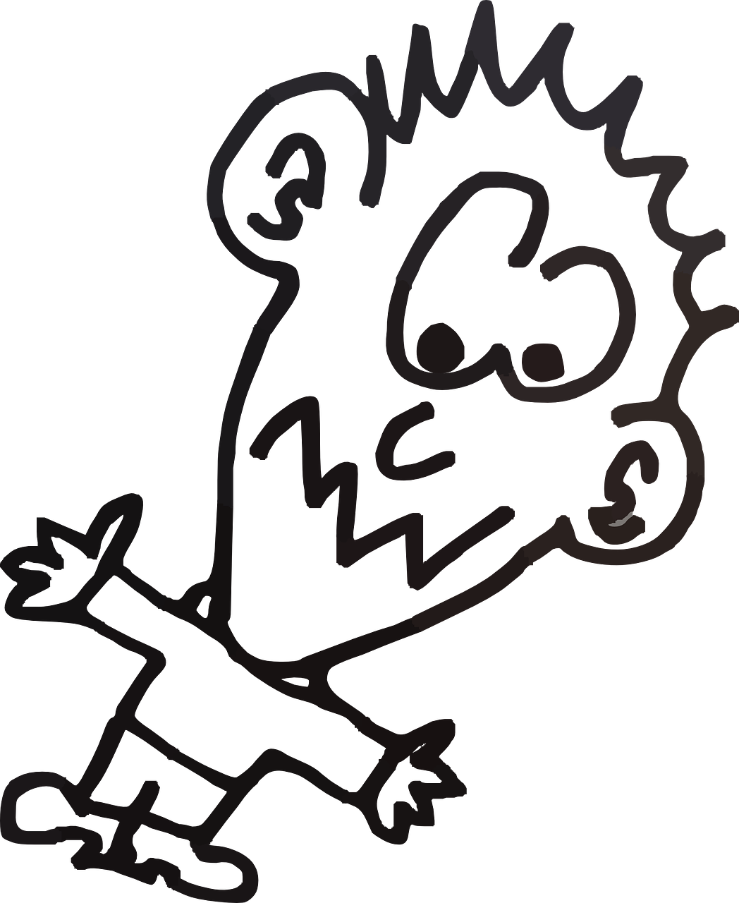 Finals Week - Personne Choqué Png Clipart (1048x1280), Png Download