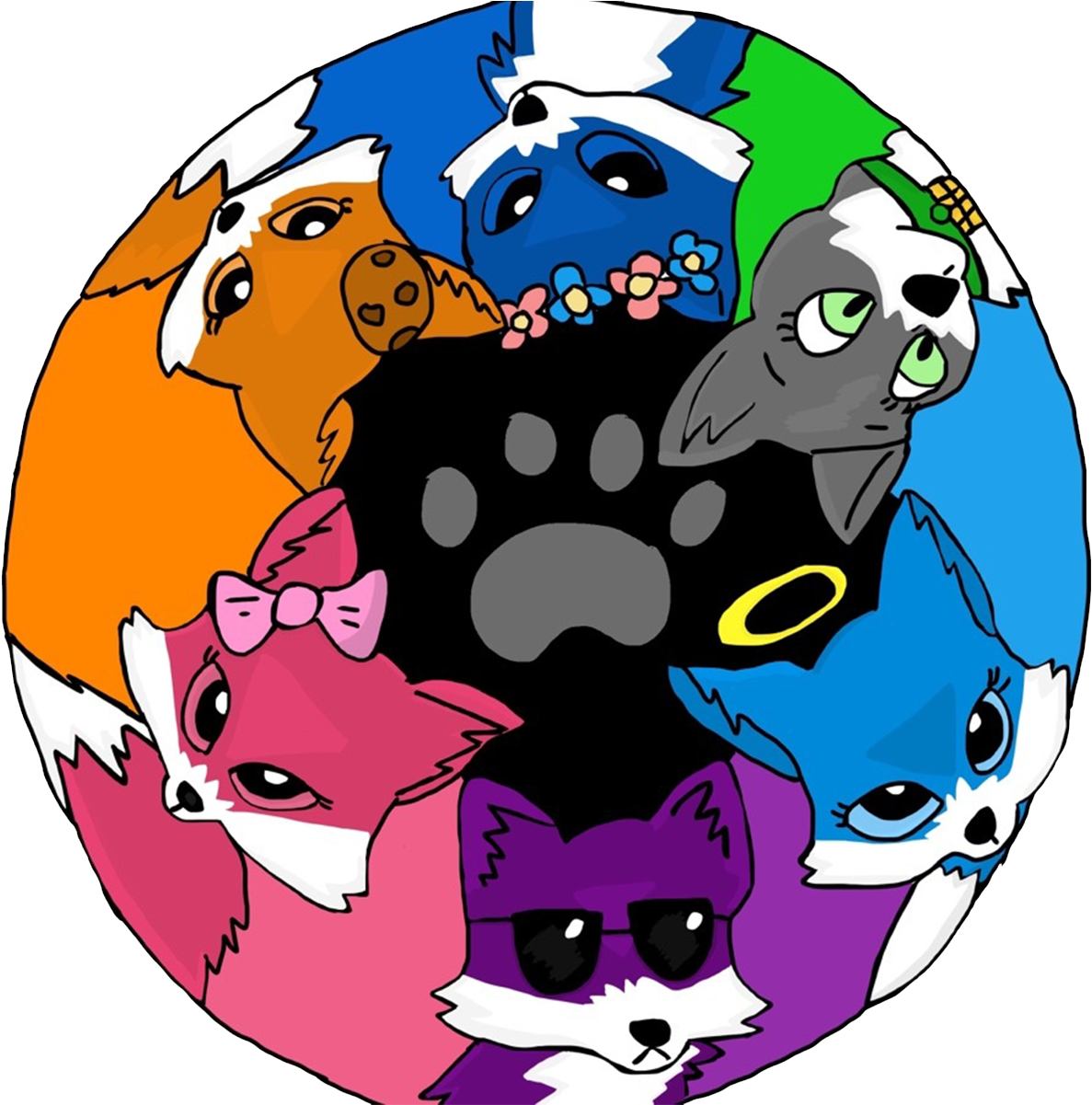 1 Reply 0 Retweets 6 Likes - My Passion Foxy Sisters Clipart (1200x1200), Png Download