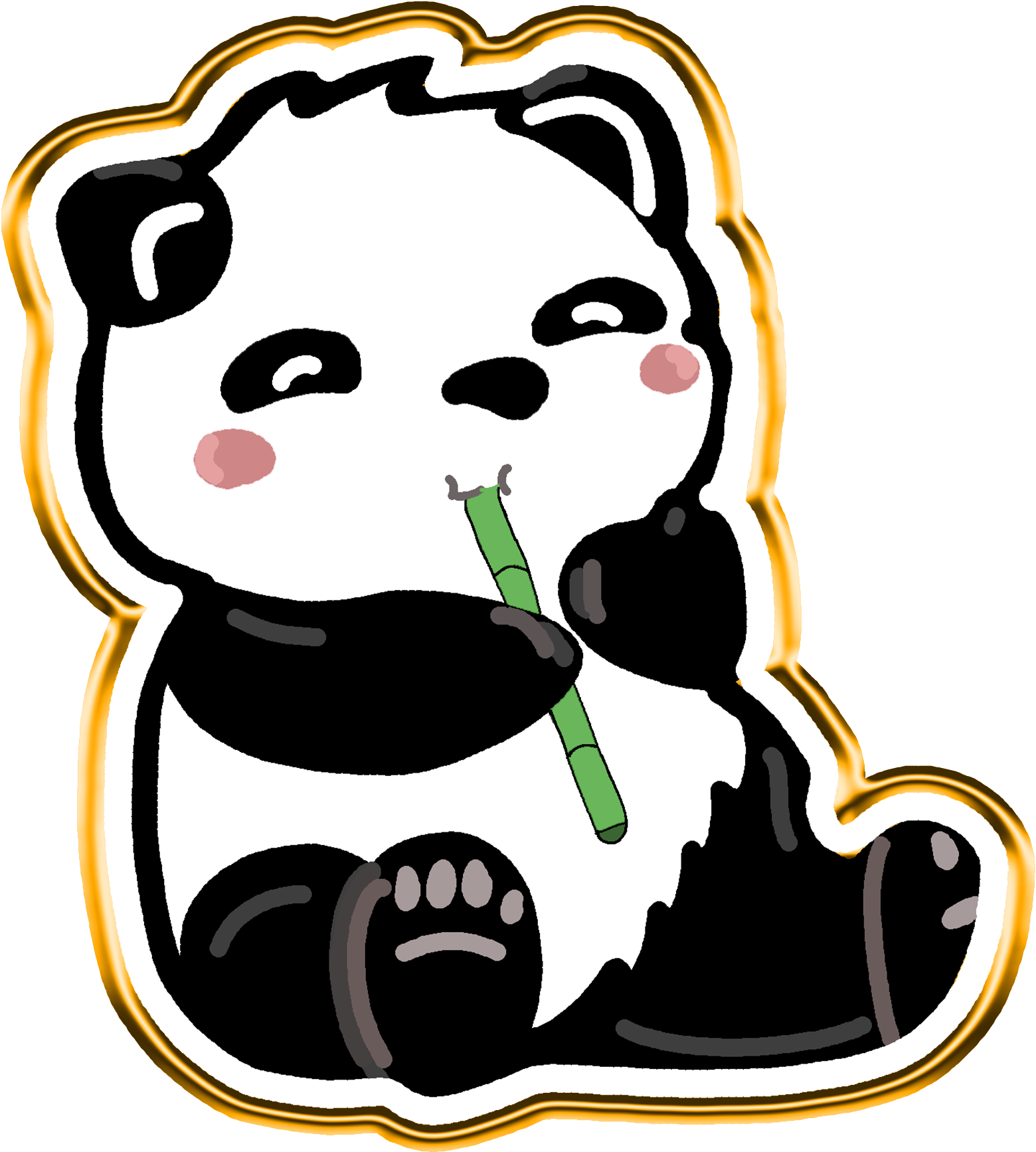 Golden Sticker Clipart (2048x2048), Png Download