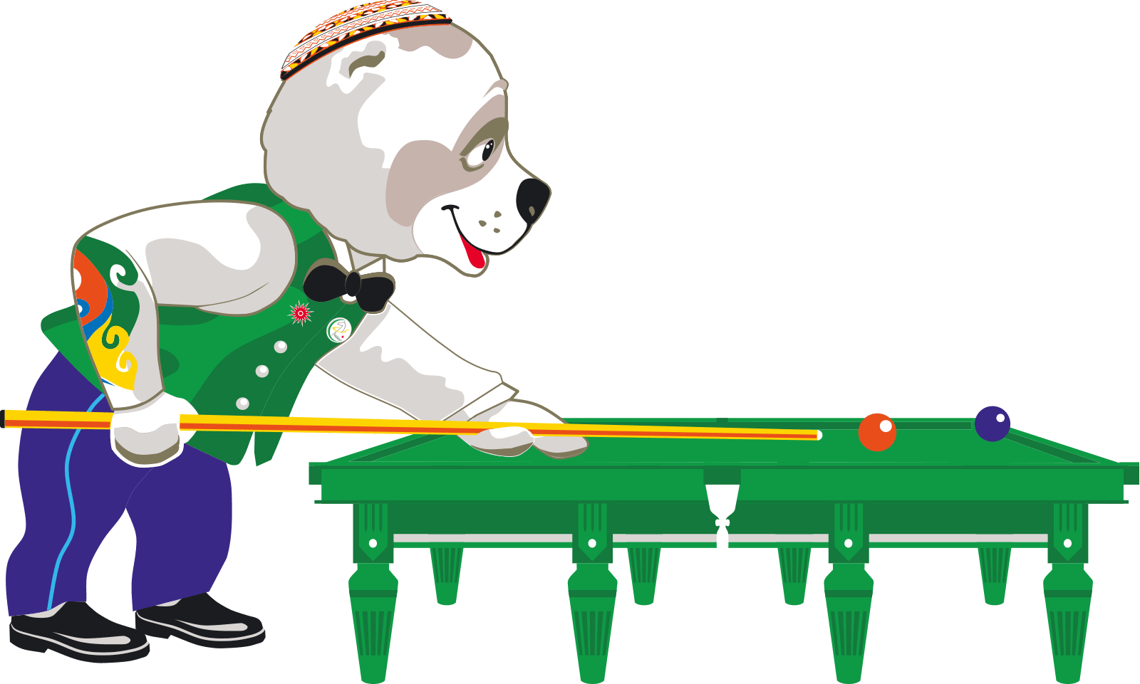 Billiard Sports - Billiards Png Cartoon Clipart (1600x961), Png Download