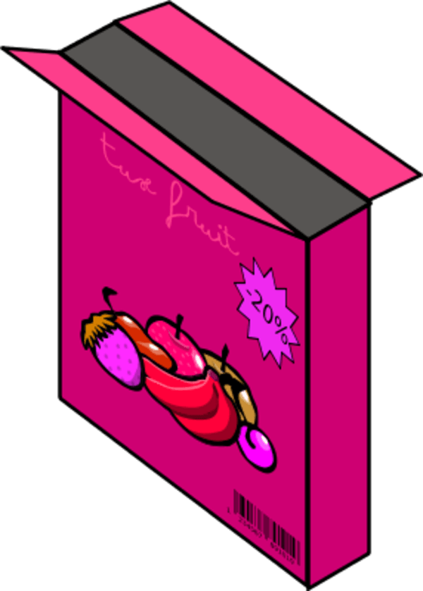 Cereal Box Clipart - Open Cereal Box Clipart - Png Download (600x839), Png Download