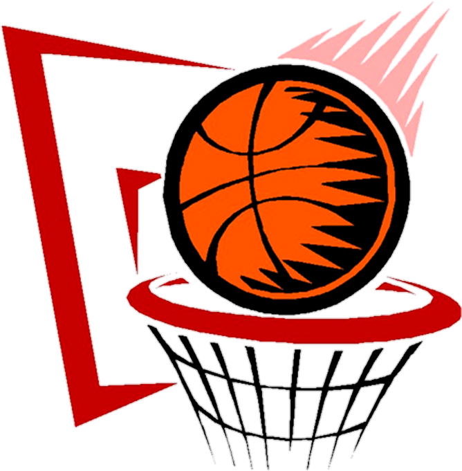 Estamos Con La Iniciación Al Baloncesto, Para Conocer - Netball Ball And Hoop Clipart (692x734), Png Download