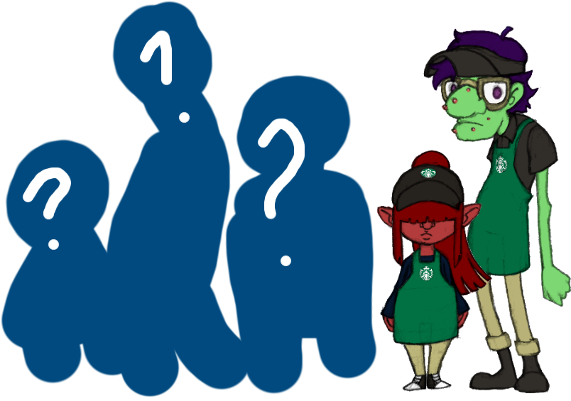 Starbucks Line-up - Illustration Clipart (900x600), Png Download