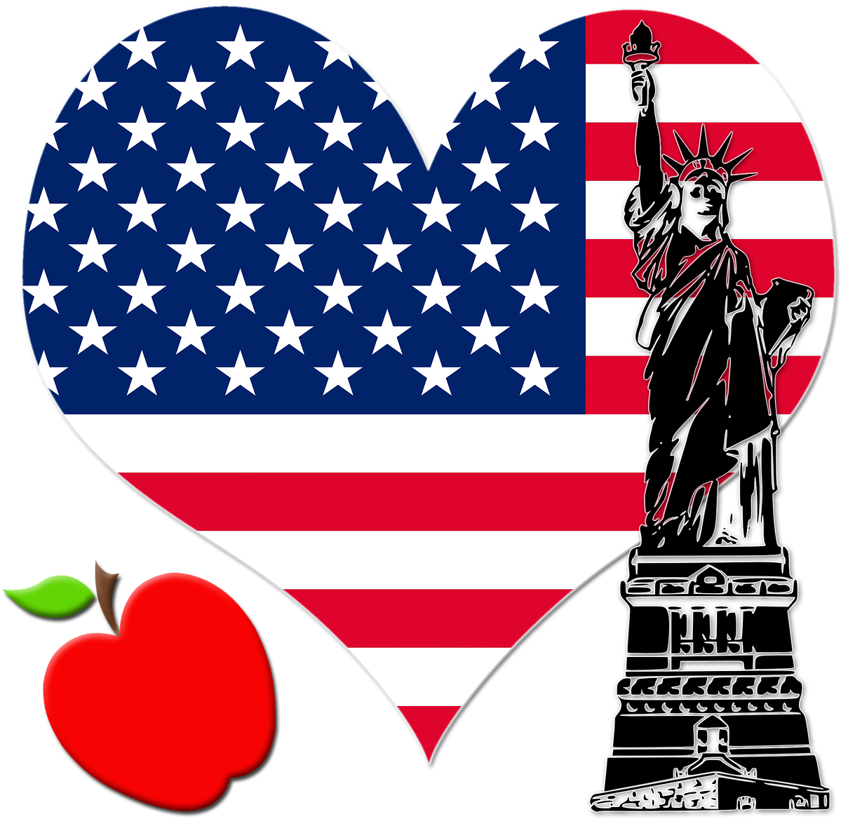 News - Happy Independence Day Usa Map Clipart (720x720), Png Download