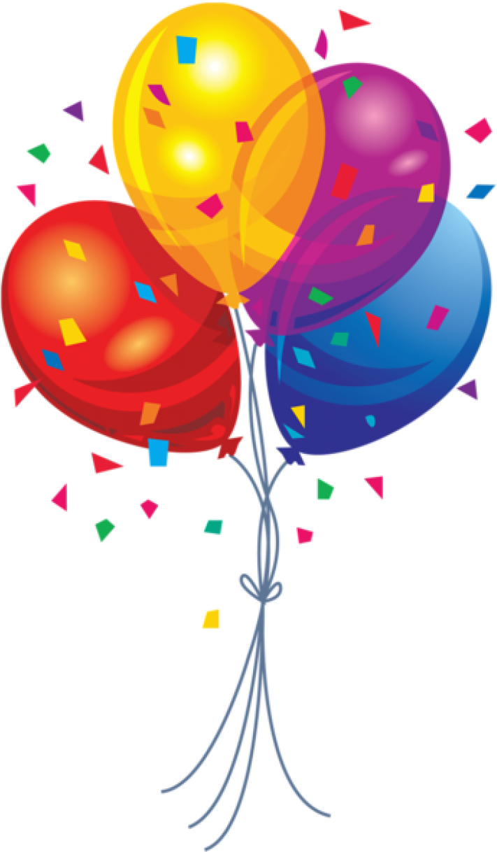 Permalink To Birthday Ballons Clipart - Balloon Png Transparent Png (728x1237), Png Download