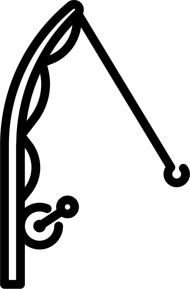 Png Icon Free Download Onlinewebfonts Com File - Fishing Rod Clipart (644x981), Png Download