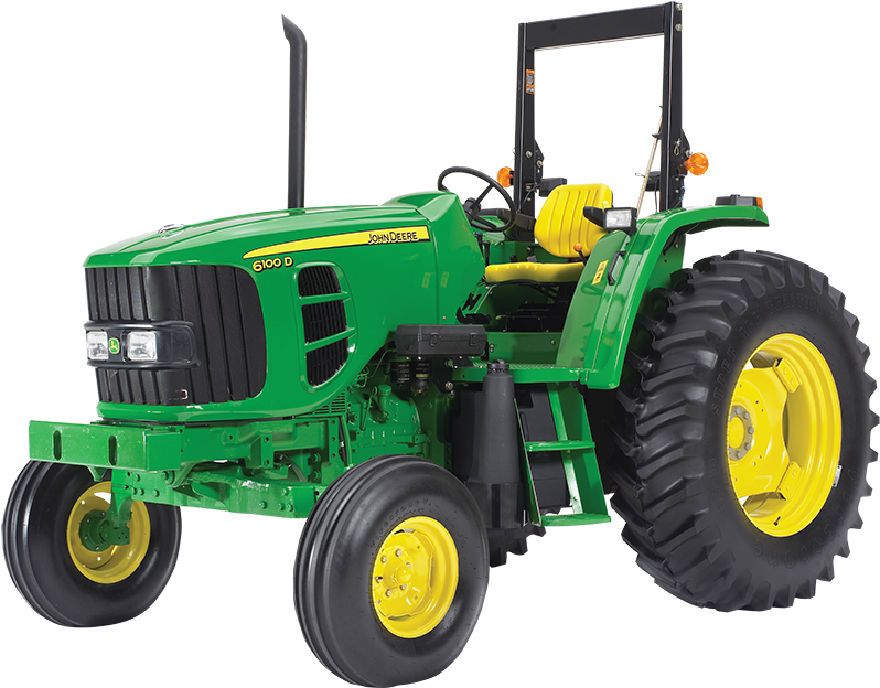 Jpg Black And White Library Bulldozer Clipart Green - John Deere 5e Tractor - Png Download (1000x792), Png Download