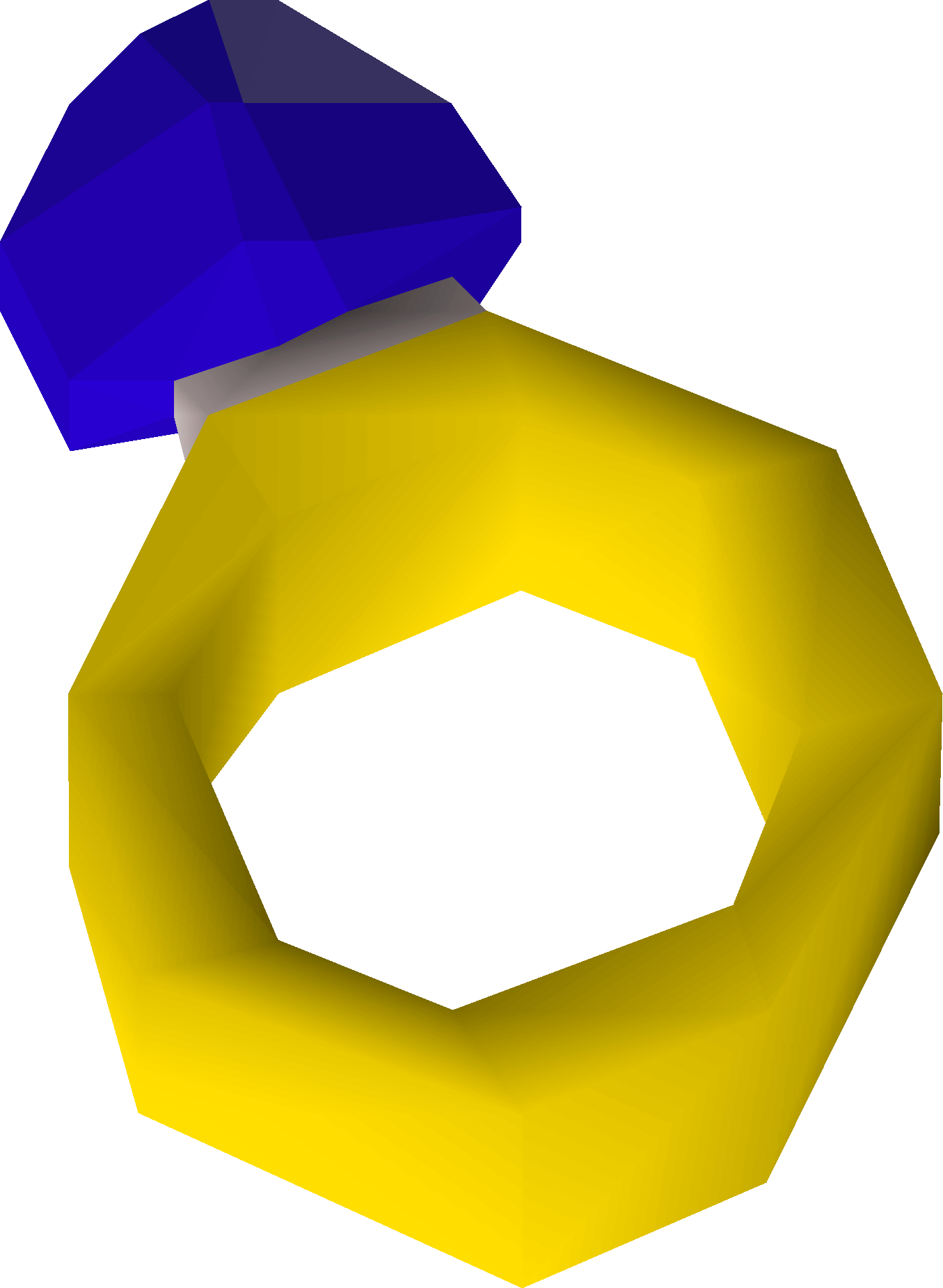 The Sapphire Ring Is Made By Using A Gold Bar On A - Emerald Ring Runescape Clipart (1355x1851), Png Download