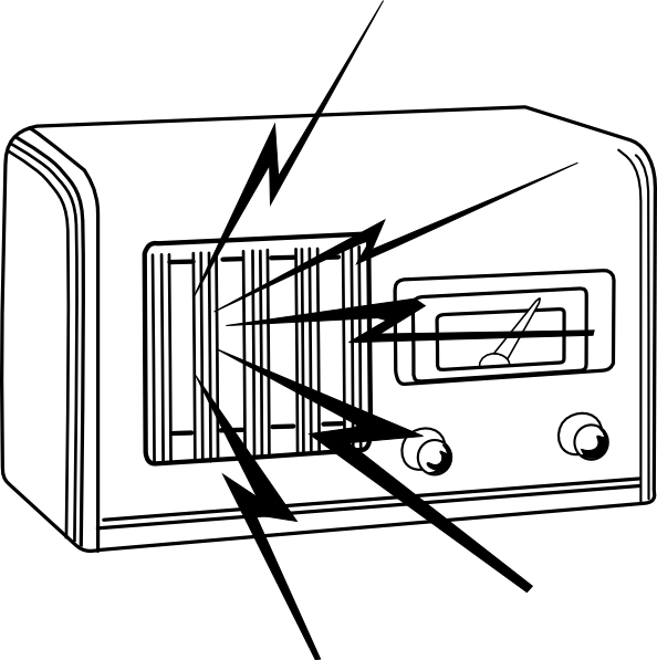 Radio Clip Art - Png Download (594x597), Png Download