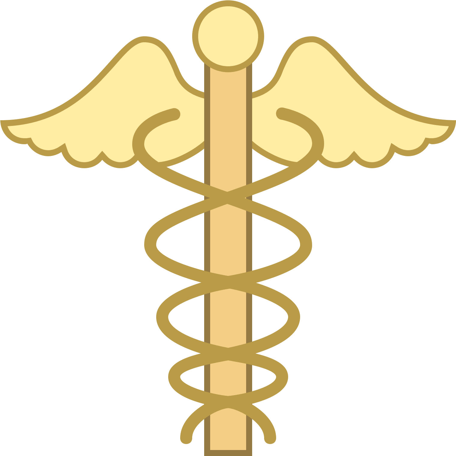 Png Stock Icon Free Download Png - Rod Of Asclepius Clipart (1600x1600), Png Download