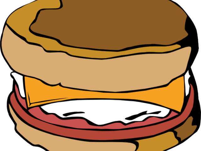 Sandwich Clipart Breakfast Sandwich - Breakfast Sandwich Clipart - Png Download (640x480), Png Download
