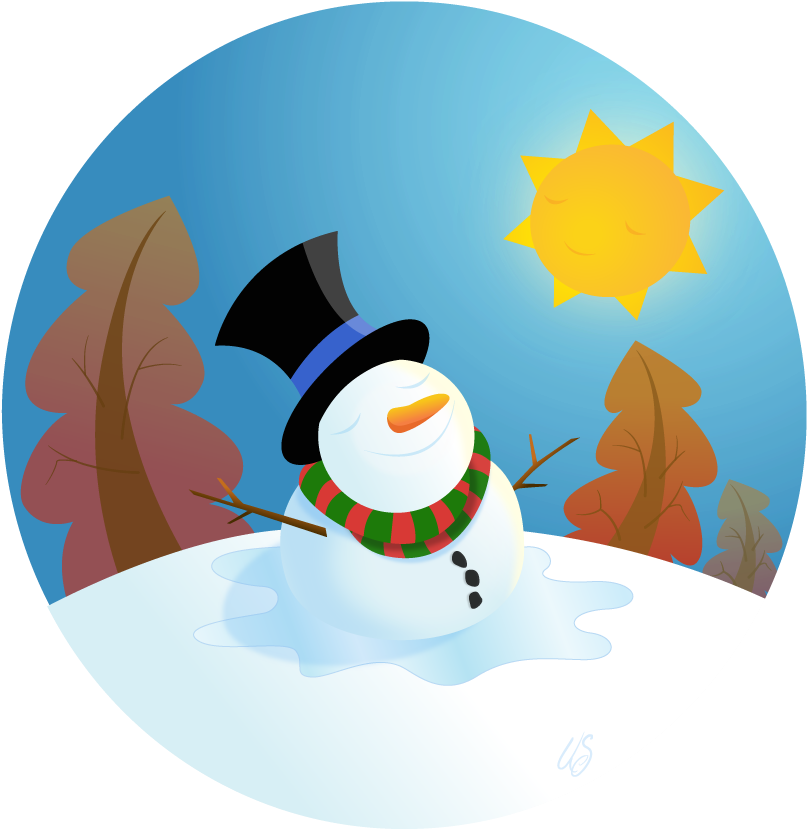 I Still Have The Emotional Age Of About Nine, So It - Snowman And The Sun Clipart (809x837), Png Download