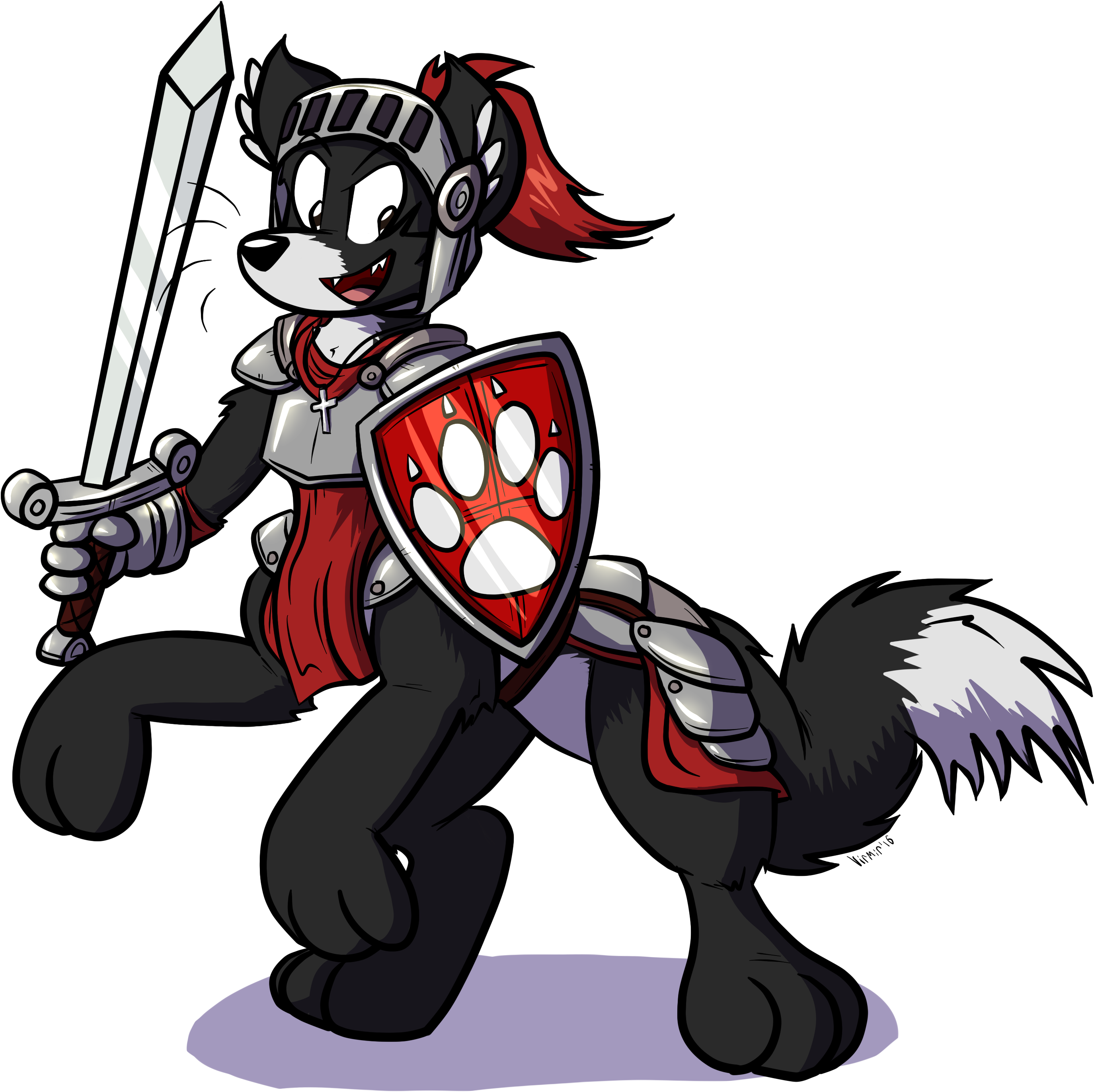 Red Knight - Red Clipart (3071x2780), Png Download