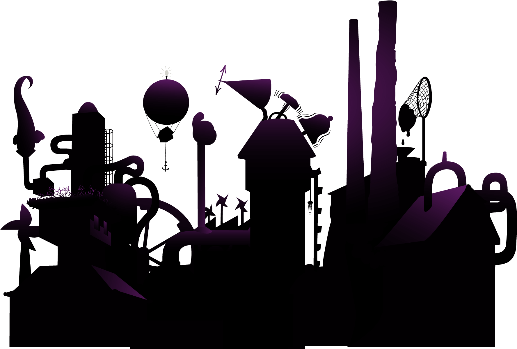 Is Looking For Amazing Story Ideas From Across The - Willy Wonka Factory Silhouette Clipart (1800x1320), Png Download