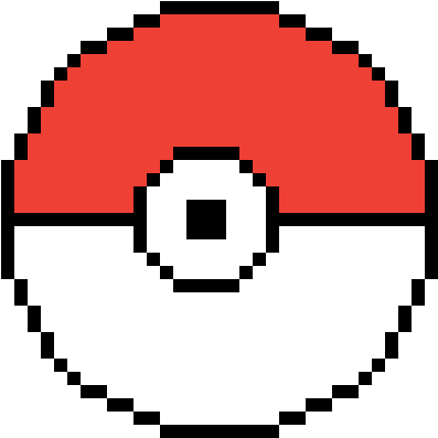 Pokeball - Pixel Art Illusion D Optique Clipart (1200x1200), Png Download