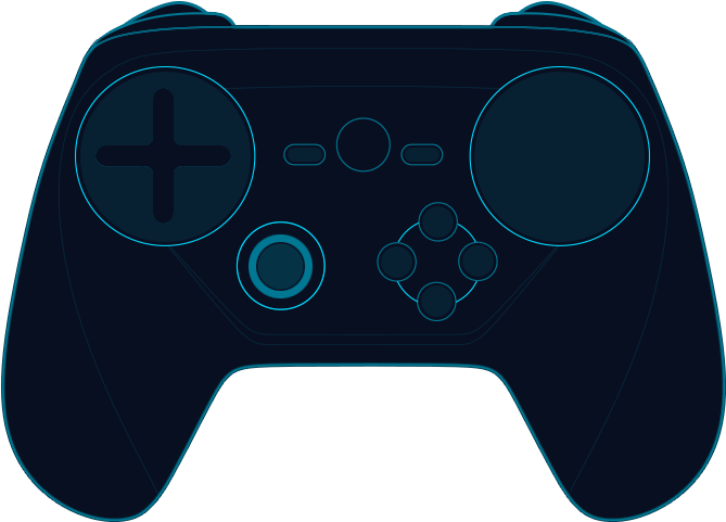 Steam Controller Png Picture Free - Game Controller Clipart (1800x878), Png Download