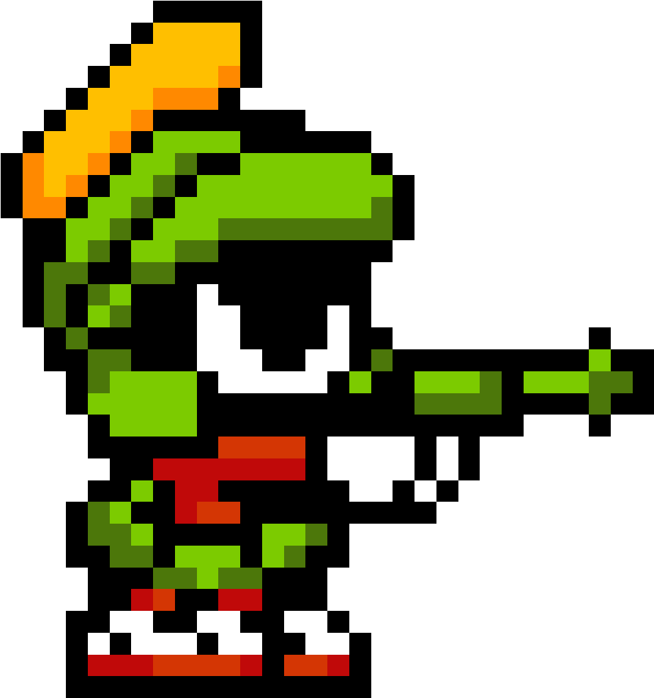 Looney Tunes Collection - Marciano Pixel Clipart (1016x1080), Png Download