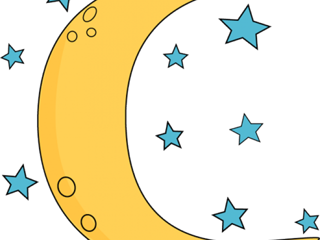 Cute Clipart Moon - Clip Art - Png Download (640x480), Png Download