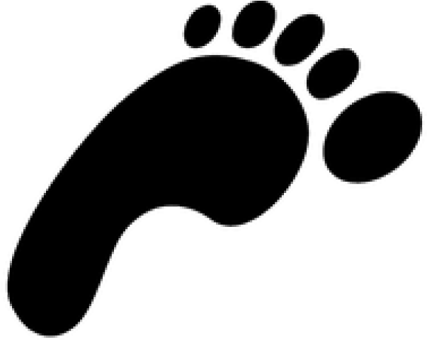 Footprint Clipart Pathway - טביעת רגל - Png Download (640x480), Png Download