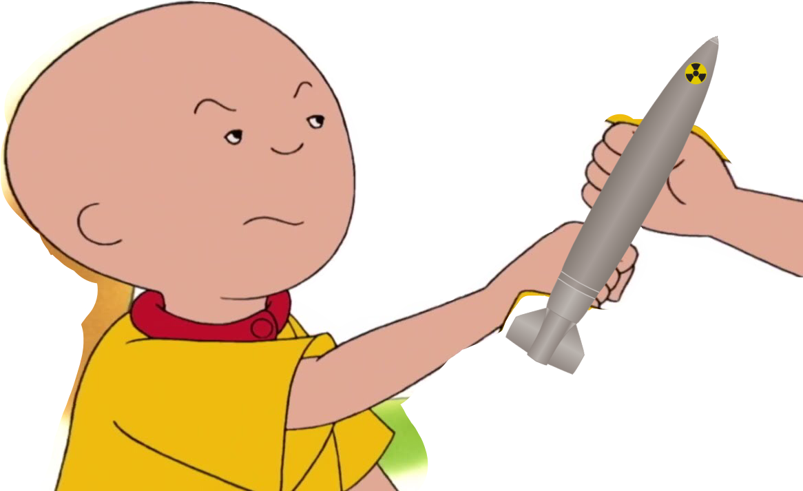 I Hold A Missle Nuke Chuckecheesekid9000 Freetoedit - Cartoon Clipart (1166x713), Png Download