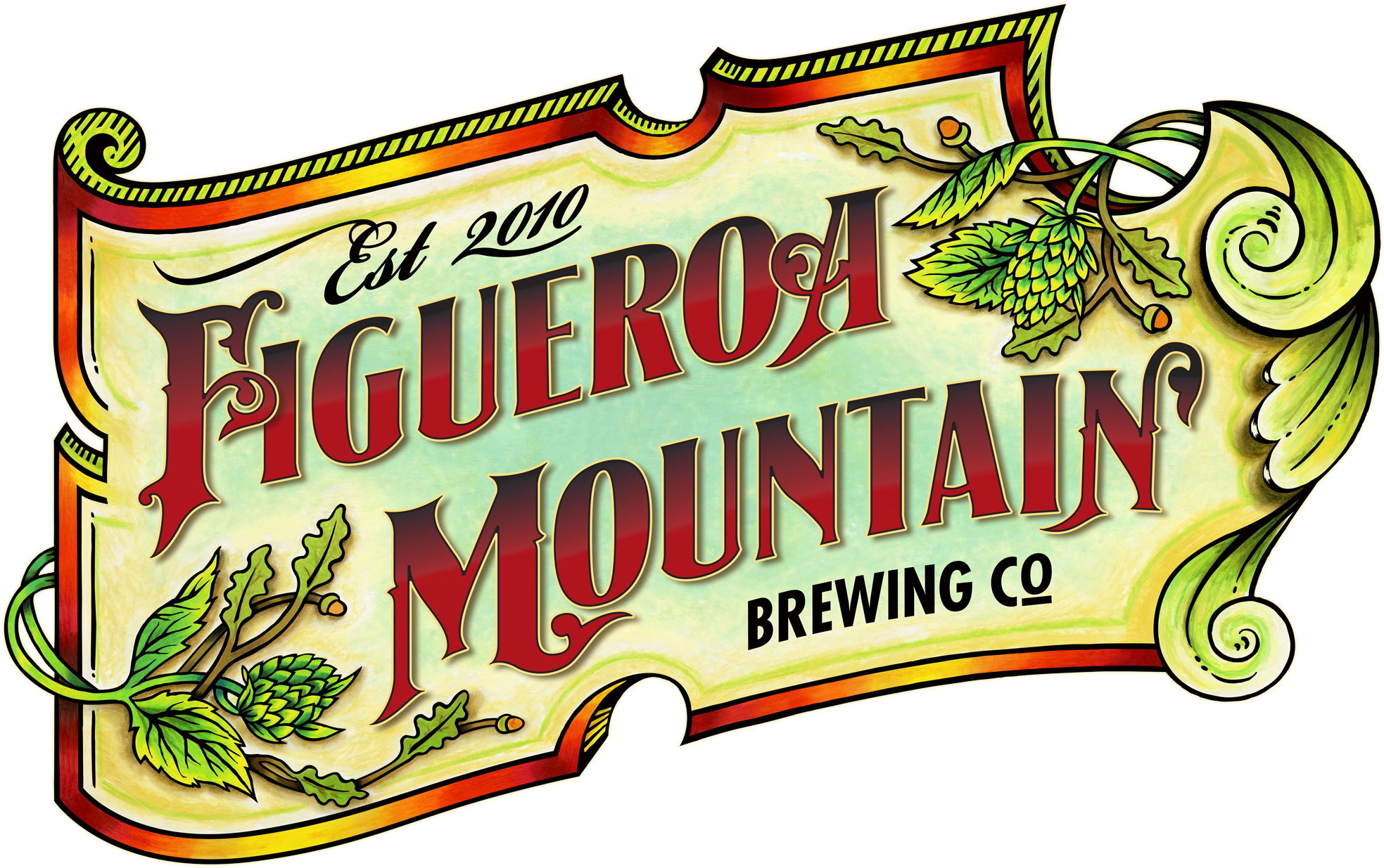 Fig Mtn - Figueroa Mountain Brewery Logo Clipart (2000x1263), Png Download