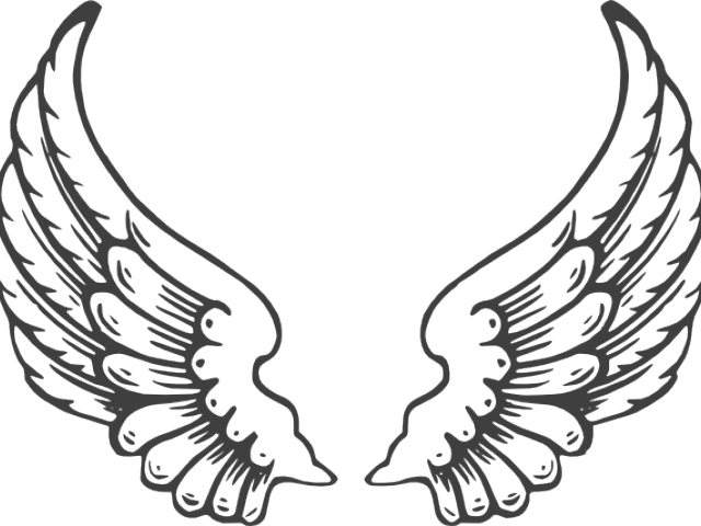 Wings Clipart Eagle - Angel Wings Jpg - Png Download (640x480), Png Download