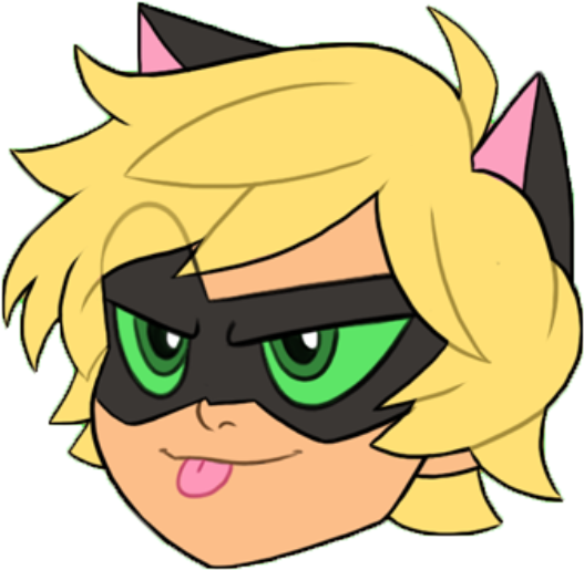 Cat Tongue Png Png Transparent Download - Miraculous Ladybug Icon Cat Noir Clipart (574x574), Png Download
