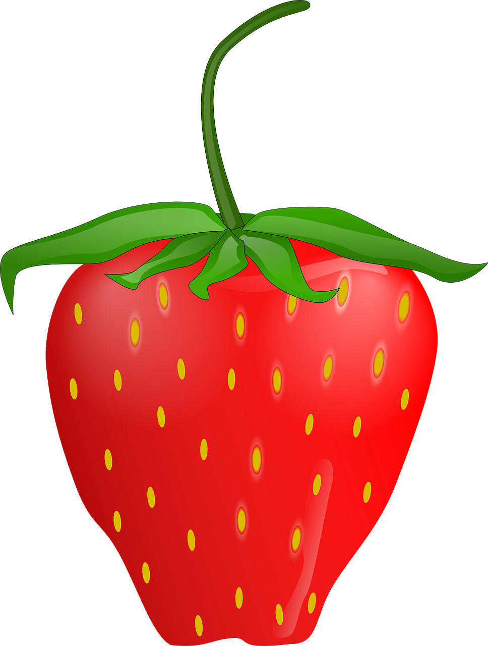 Graphic Library Cartoon Group Food Fruit Strawberry - Very Hungry Caterpillar Strawberry Clipart (484x640), Png Download