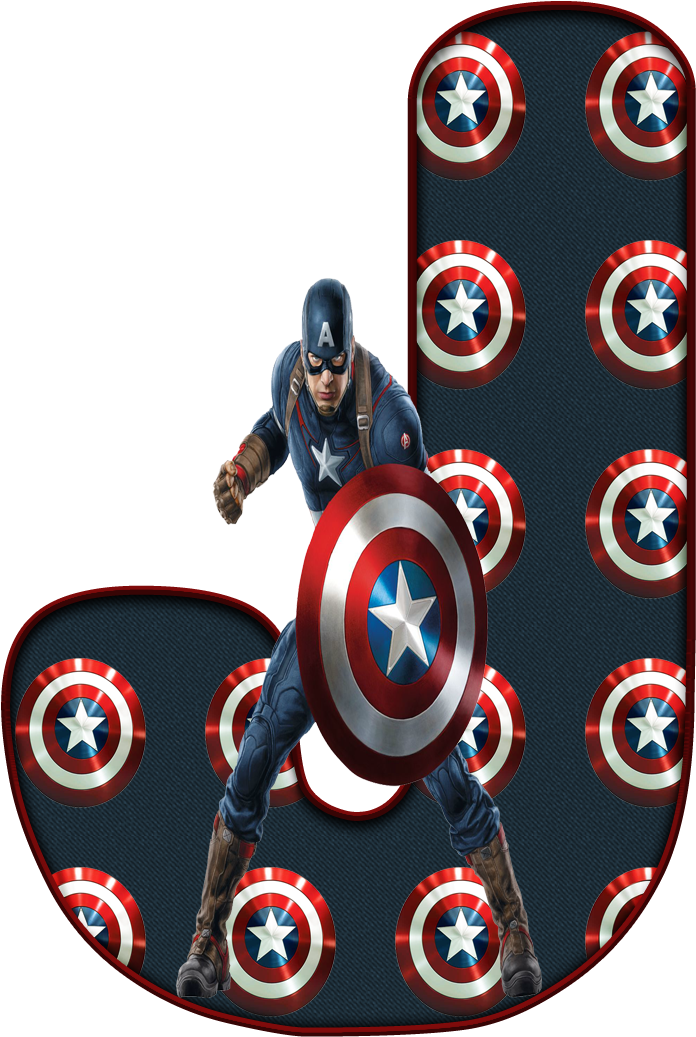 ✿‿de Alfabeto Decorativo Superhero, Lyrics - Captain America Pet Tag Dog Tag Cat Tags - Non Metal Clipart (696x1037), Png Download