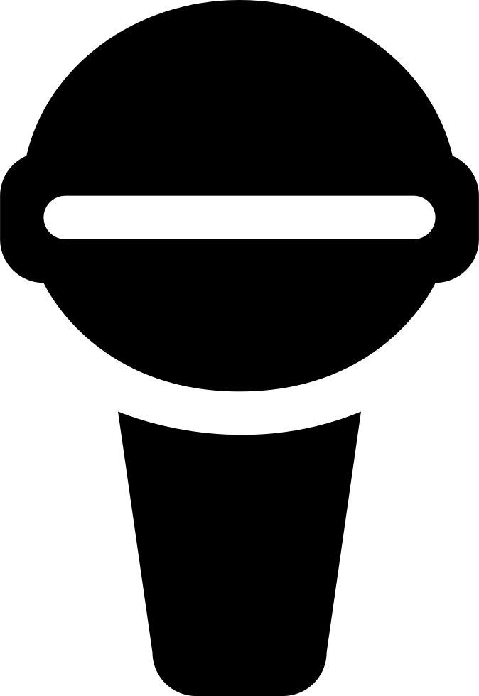Voice Amplification Or Recording Interface Symbol Of Clipart (674x980), Png Download