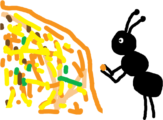 The Ants And The Grasshoppers - Illustration Clipart (910x470), Png Download