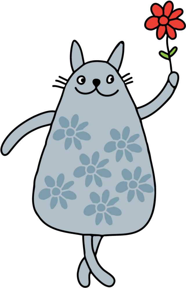 Cat Clipart (718x1024), Png Download